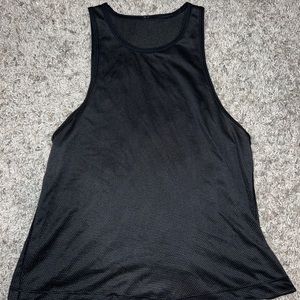 Lululemon black mesh tank top